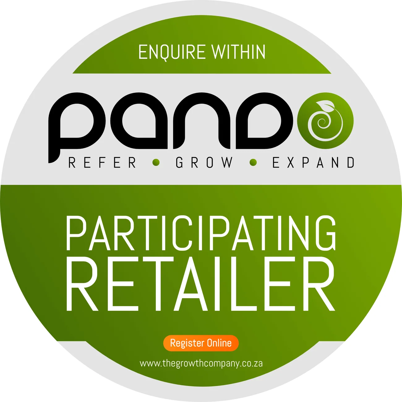 Participating Retailer Sticker Design