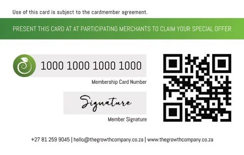Membership Card Design