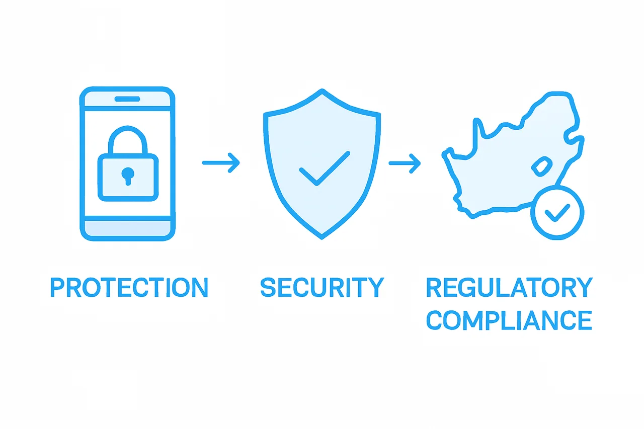 Infographic of mobile commerce security essentials
