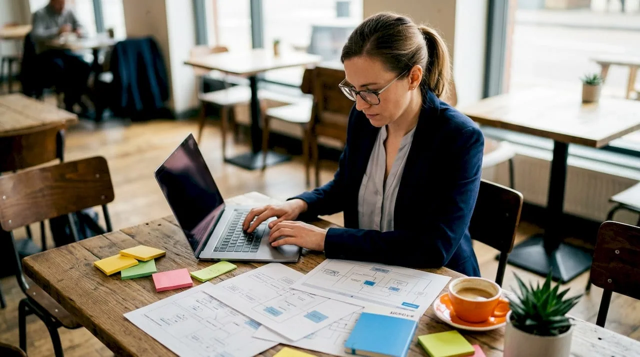 Developer working on enterprise software integration