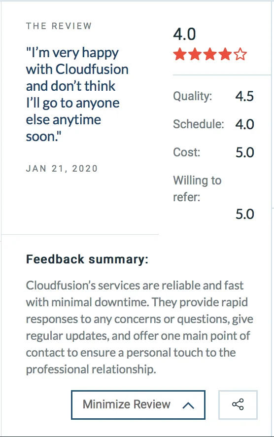 Clutch Review Summary