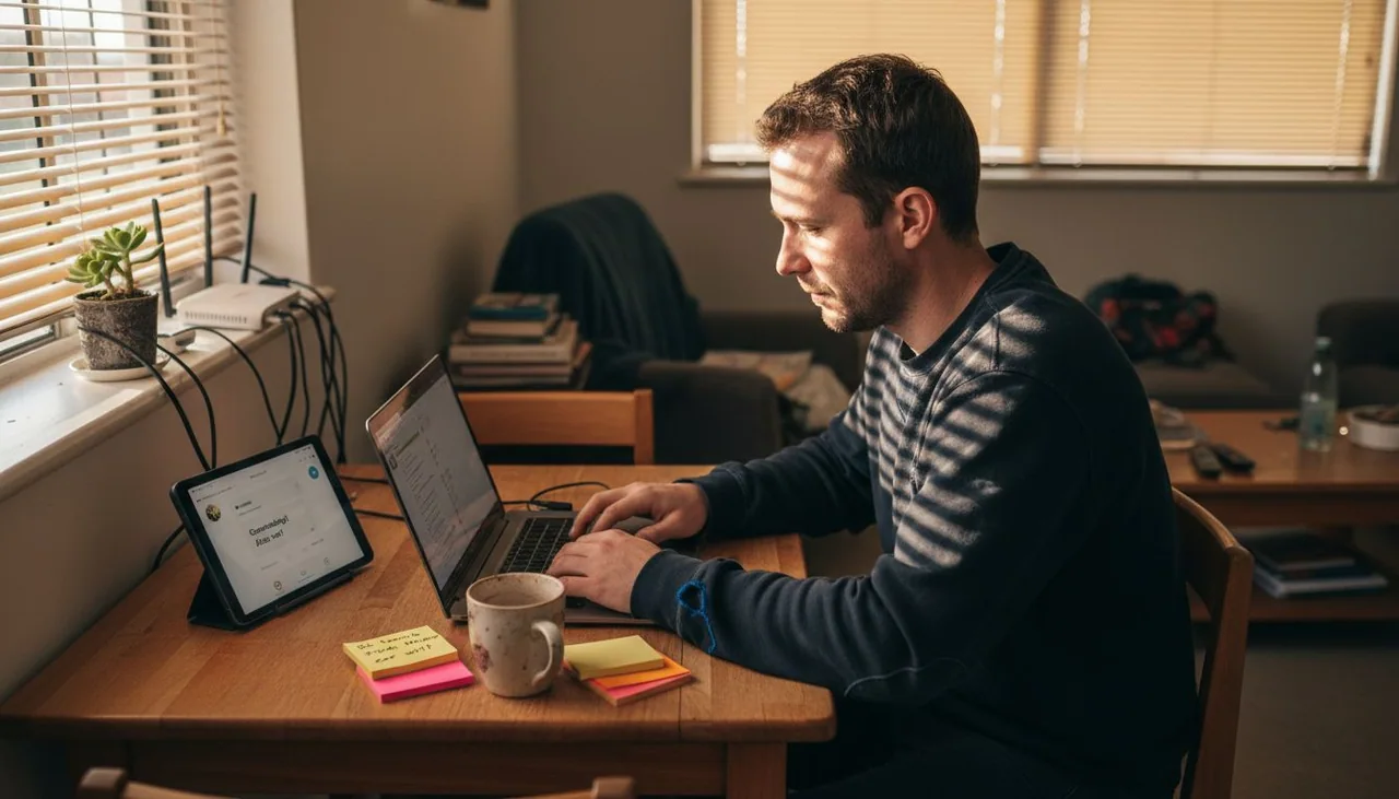 Home office using remote collaboration tools