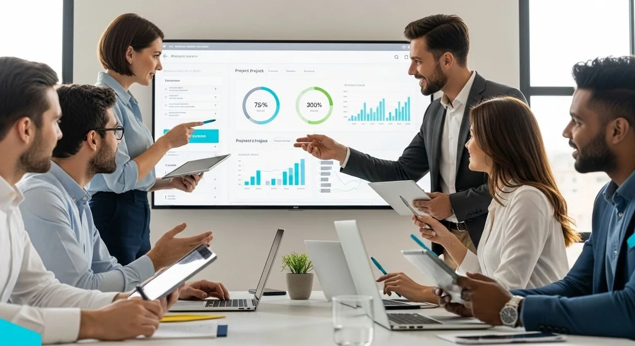 technology digital project dashboard