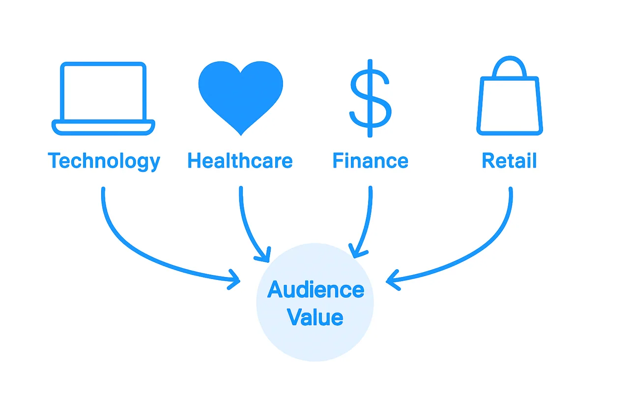 Content marketing application across industries