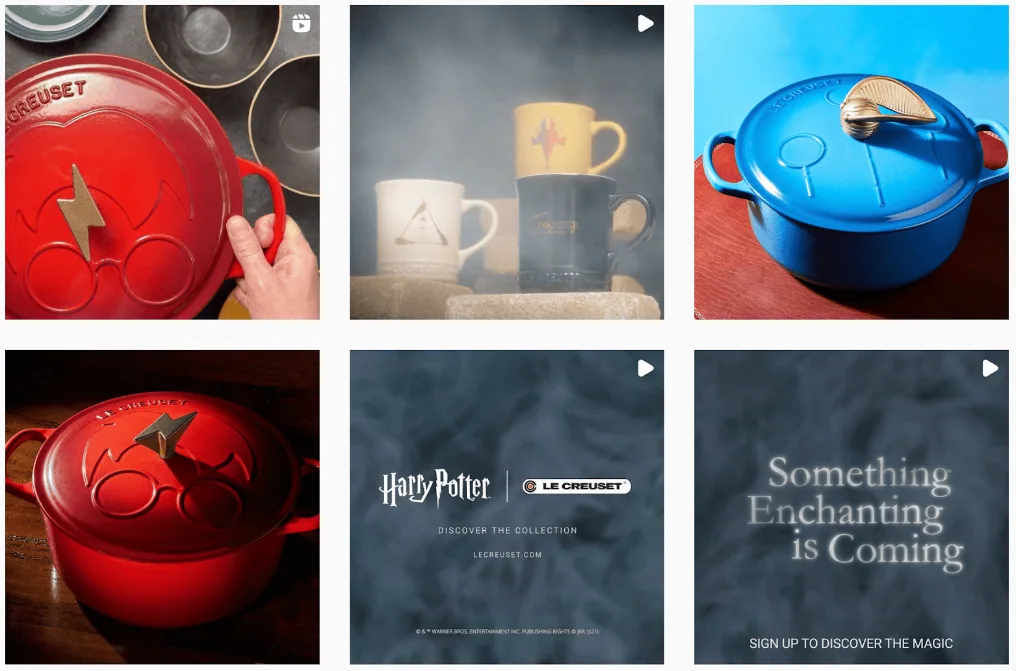 Le creuset harry potter personalized marketing